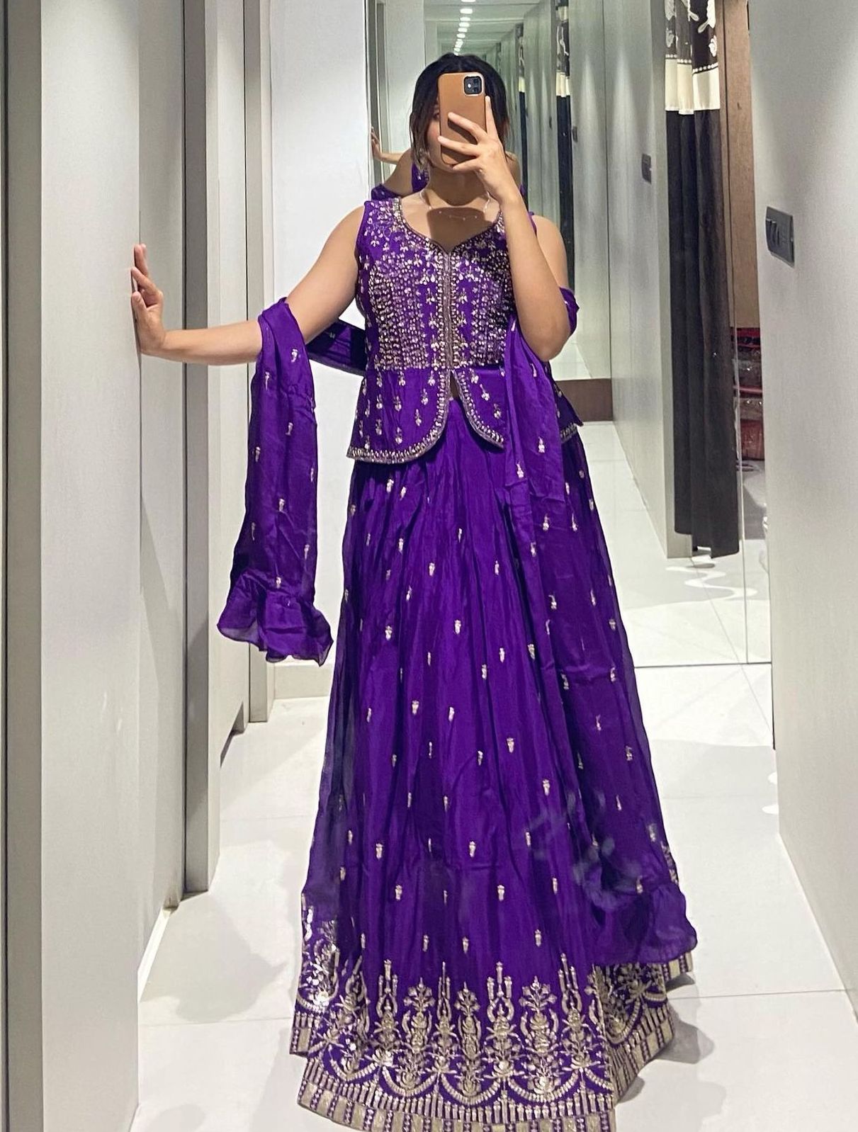 Ram 002 By Pc Heavy Chinon Wedding Wear Crop Top Readymade Suits Wholesalers In Delhi